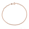 75433 xuping China al por mayor diseño simple chapado en oro rosa pulsera de cadena unisex